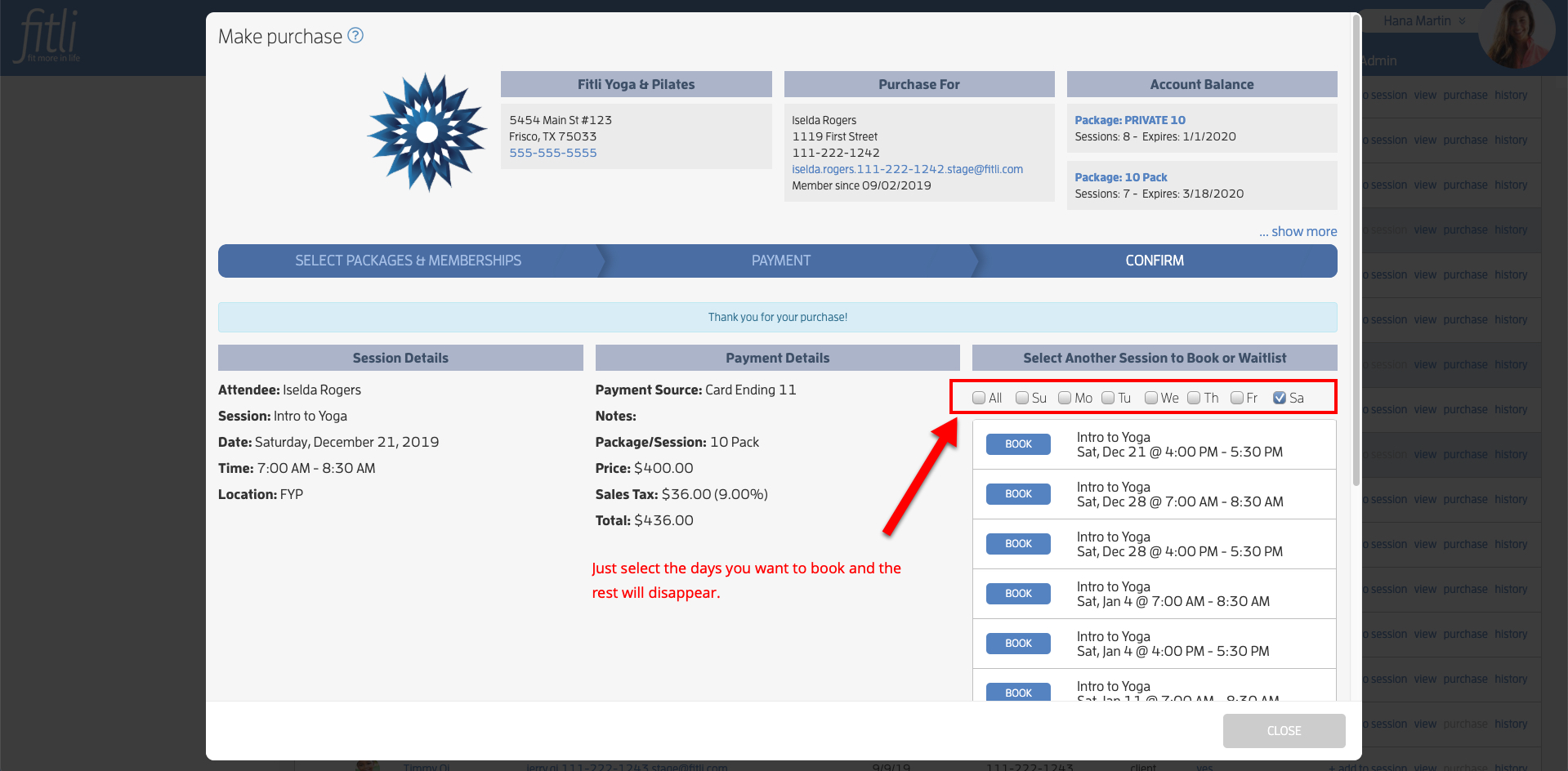 fitli-quick-booking-filters fitli quick booking filters