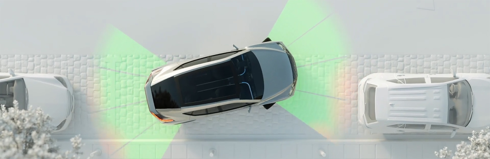 Vehicle parallel parking with sensors enabled