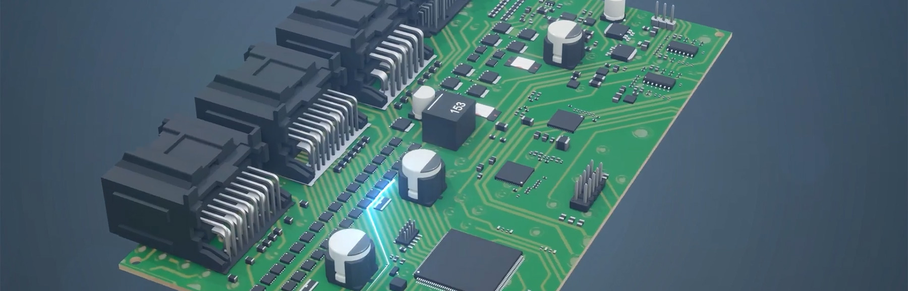 Electronic circuit board for an automotive car seat