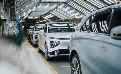 Vehicles on as Assembly Line