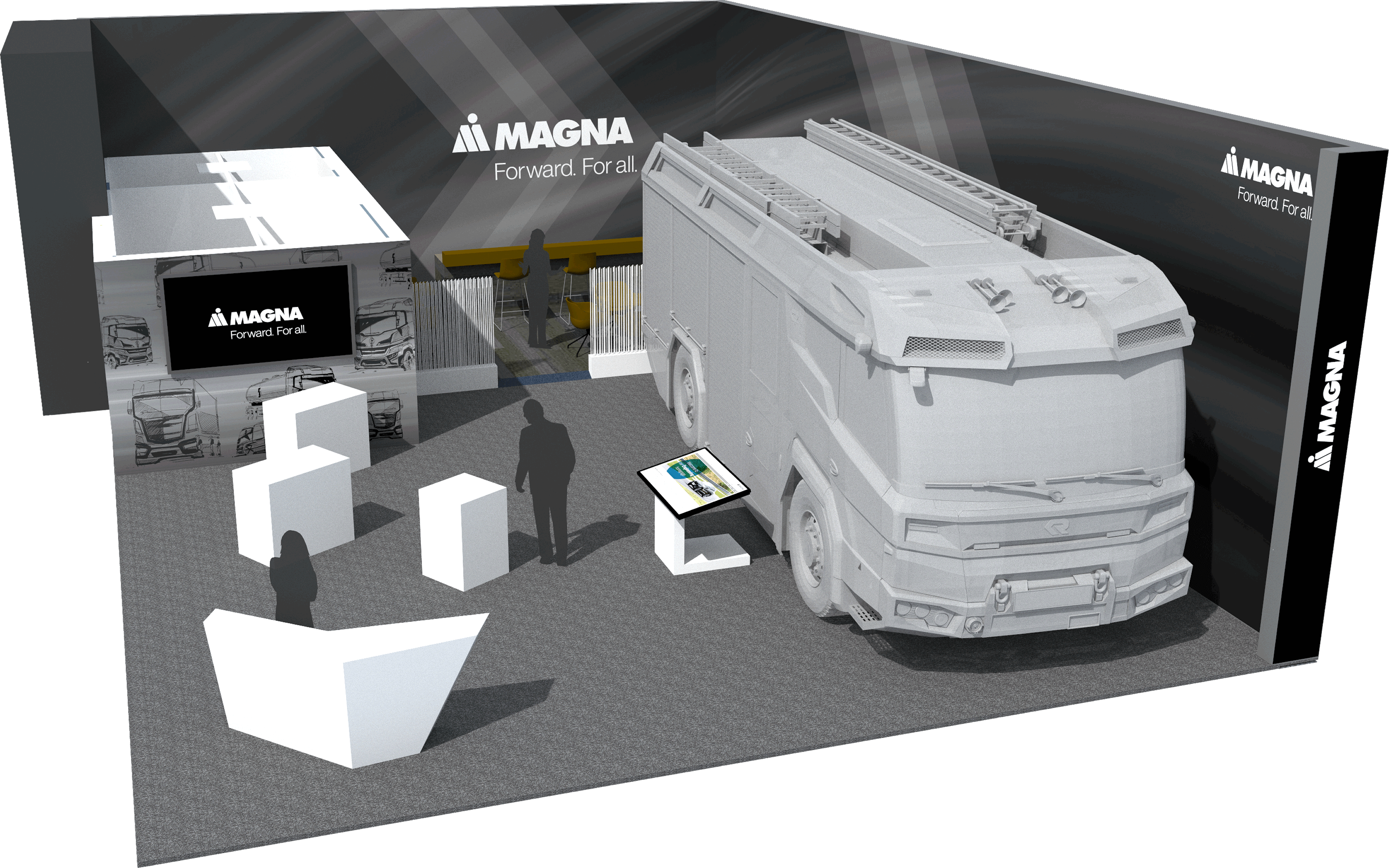 Magna booth at IAA 2024